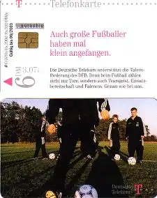 Telefonkarte O 0205 02.2000 Telekom unterstützt Talentförderung des DFB/ Fußball