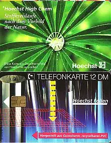 Telefonkarte O 169 B 08.92, Hoechst (Folien), Aufl. 30000
