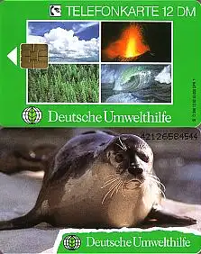 Telefonkarte O 396 12.92, Dt. Umwelthilfe - Seehund, Aufl. 45000