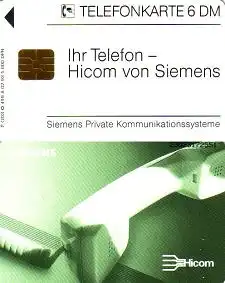Telefonkarte O 499 A 02.93, Siemens Hicom Telefon, Aufl. 5000