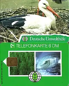 Telefonkarte O 909 05.93, Weißstorch, Aufl. 20000