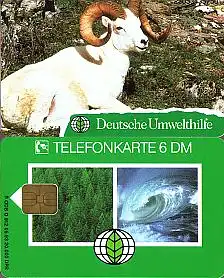 Telefonkarte O 912 05.93, Dickhornschaf, Aufl. 20000