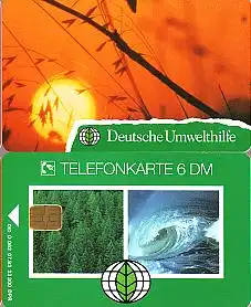 Telefonkarte O 062 07.93, Dt. Umwelthilfe Sonnenuntergang, Aufl. 22300