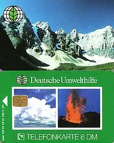 Telefonkarte O 172 09.93, Dt. Umwelthilfe, Gebirge, Aufl. 12500