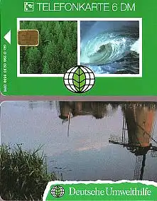 Telefonkarte O 298 09.93, Dt. Umwelthilfe Windmühlen, Aufl. 8500