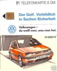 Telefonkarte O 329 09.93, Volkswagen, Der Golf, Aufl. 10000
