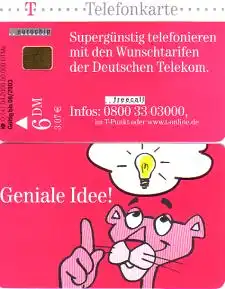 Telefonkarte O 141 04.2000 Pink Panther - Geniale Idee