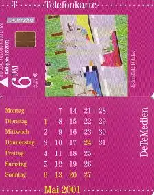 Telefonkarte O 0343 10.2000 DeTeMedien Kalender Mai 01, Jochen Rolf, Aufl.1000