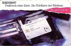 Telefonkarte PD 1 92 Praktisch ohne Ende, DD 3208 Typ 1 Modul 20 fluoreszierend