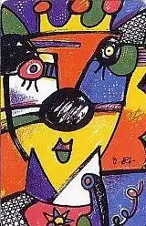 Telefonkarte PD 5 97 Otmar Alt - Löwe, DD 1703 Modul 35 glänzend