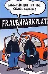 Telefonkarte PD 14 00 Comic Frauenparkplätze, DD 5010