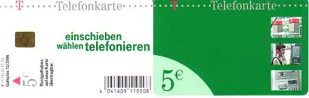 Telefonkarte PD 01 09.03 Einschieben . grün, DD 3309 Modul 38R Gemplus