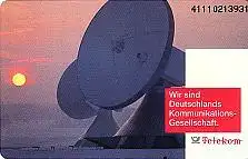 Telefonkarte P 15 09.91 Satellitenantennen, DD 4111