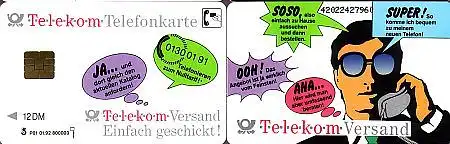 Telefonkarte P 01 01.92 Telekom Versand, DD 4202