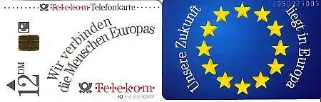 Telefonkarte P 07 05.93 Unsere Zukunft liegt in Europa, DD 5306