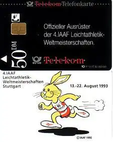 Telefonkarte P 10 07.93 Leichtathletik WM Stuttgart, DD 5309