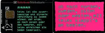 Telefonkarte P 12 09.93 Telex, DD 2310