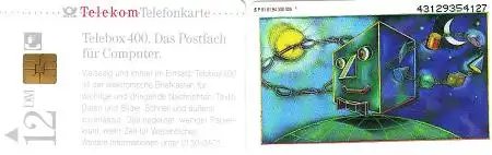 Telefonkarte P 01 01.94 Telebox 400, DD 4312