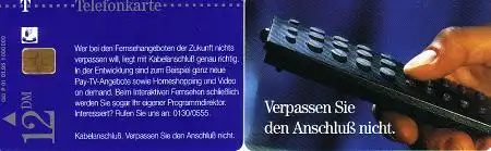Telefonkarte P 01 01.95 Kabelanschluß, DD 1504
