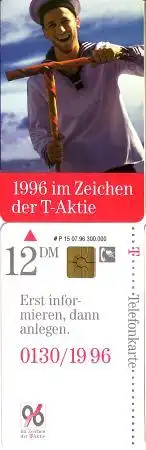 Telefonkarte P 15 07.96 T-Aktie - Matrose, DD 3607 Modul 20