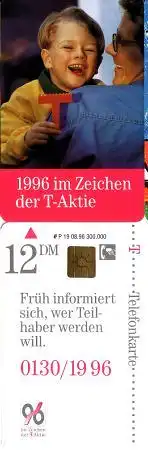 Telefonkarte P 19 08.96 T-Aktie - Vater und Sohn, DD 3607 Modul 25