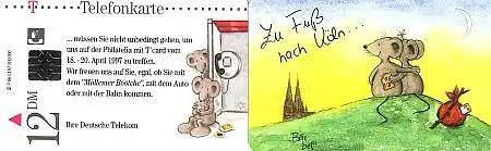 Telefonkarte P 06 03.97 Bärbel Haas - Zu Fuß nach Köln, DD 4703