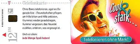 Telefonkarte P 12 08.97 Cool & stark Telefonieren ohne Mark, DD 2709