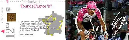 Telefonkarte P 21 09.97 Tour de France '97, G. Lombardi, DD 3709 Modul 20