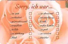 Telefonkarte P 07 07.99 Verzeihen, sorry .., DD 3909