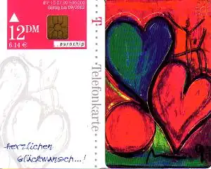 Telefonkarte P 10 07.99 Herzlichen Glückwunsch, DD 3907