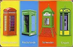 Telefonkarte P 17 08.99 Telefonzellen, Ländervorwahlen, DD 2908