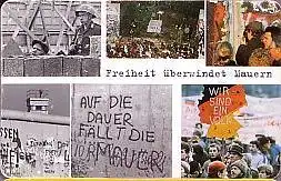 Telefonkarte P 19 10.99 Freiheit überwindet Mauern, Fall Berliner Mauer, DD 5910