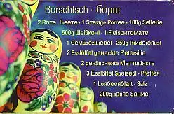 Telefonkarte P 01 02.00 Borschtsch, DD 3002 Modul 38R
