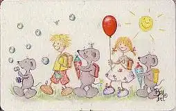 Telefonkarte P 12 08.02 Bärbel Haas - Kinder machen unser Leben bunt, DD 5208