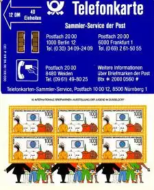 Telefonkarte P 09 06.90, Sammler-Service der Post, DD 1006