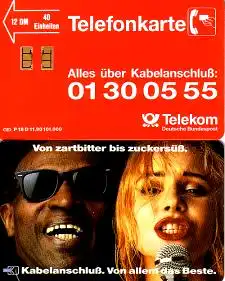 Telefonkarte P 18 D 11.90 Von zartbitter bis zuckersüß, DD 1104, 11-stellige Nr.