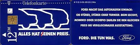 Telefonkarte R 03 04.95 Ford, DD 3504 Modul23