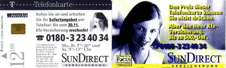 Telefonkarte R 11 09.98 SunDirect Versicherungen