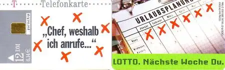 Telefonkarte R 07 09.99 Lotto Urlaubsplanung