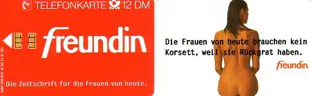 Telefonkarte S 14 06.91 Freundin, DD 1107