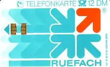 Telefonkarte S 16 07.91 Ruefach, DD 1110 kleine Nr.