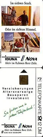 Telefonkarte S 28C 10.91 Iduna Im siebten Stock, DD 3111 glänzend enge Nr.