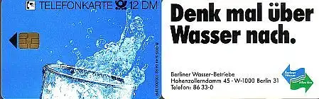 Telefonkarte S 49 04.92 Berliner Wasser Betriebe, DD 2204