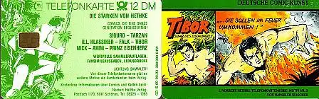 Telefonkarte S 60 08.92 Comic Tibor, DD 1209 neue Nr.