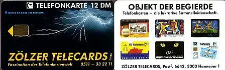 Telefonkarte S 67 08.92 Zölzer, DD 2209