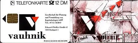 Telefonkarte S 68 08.92 Vauhnik, DD 2208 Spritzguß Nr.