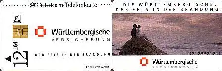 Telefonkarte S 80 12.92 Württembergische Vesicherung, DD 4212