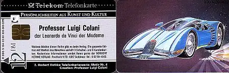 Telefonkarte S 104 03.93 Colani, Bugatti, DD 2304