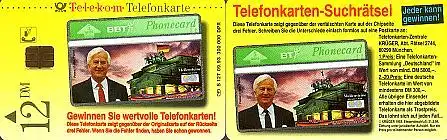 Telefonkarte S 127 09.93 Richard von Weizsäcker, DD 1308