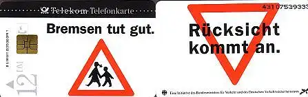 Telefonkarte S 141B 11.93 Bremsen tut gut, DD 4310 Modul 44